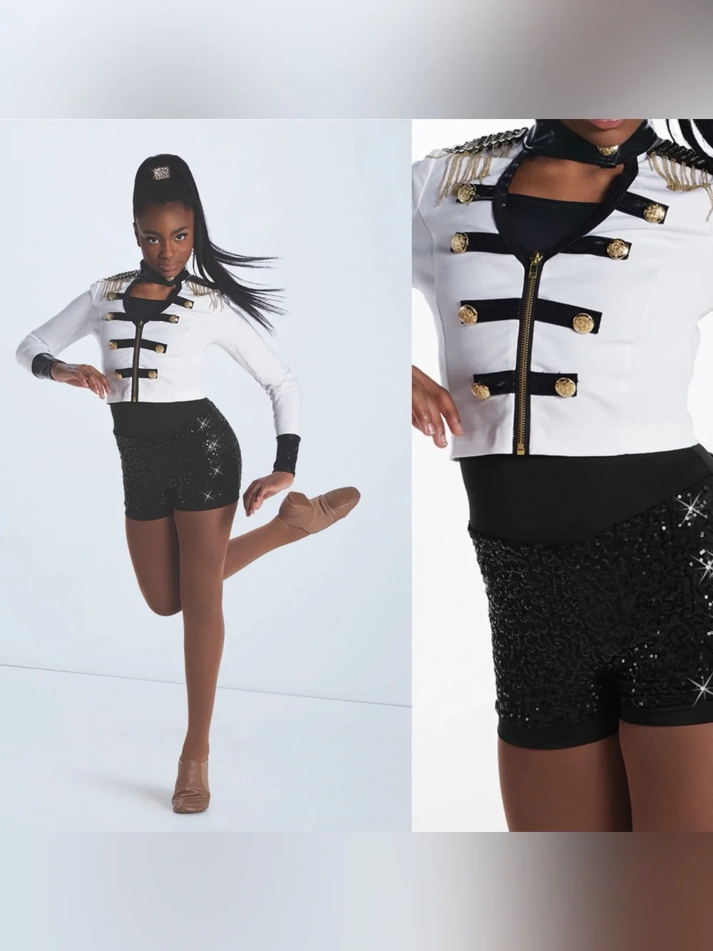 Weissman dance costume white ring master suit Michael Jackson Confident 10349 MC